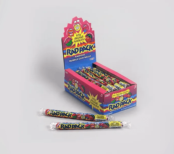 Inside view of candy display box