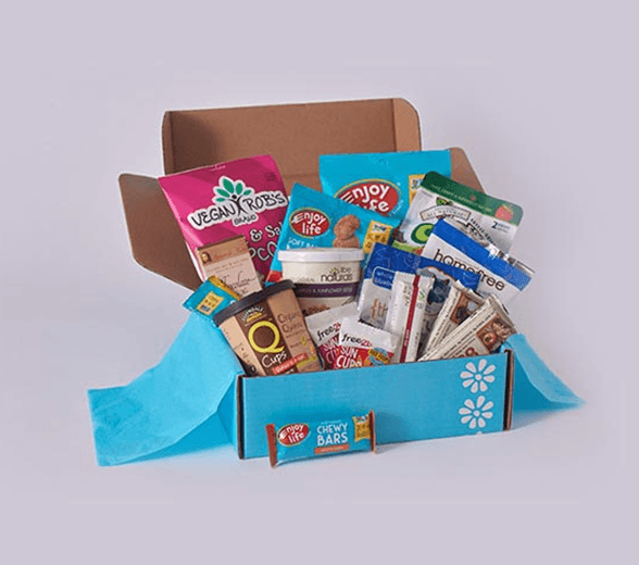 Inside view of candy subscription box