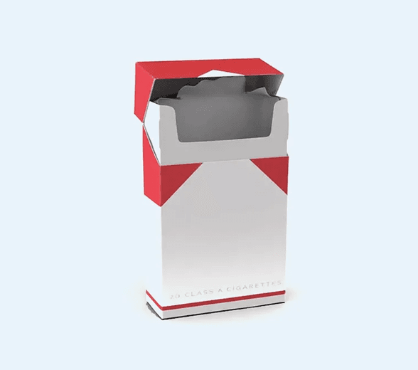 Open Cigarette Packaging Box