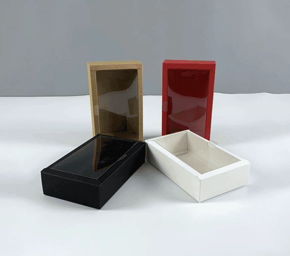 Inside view of clear candy box