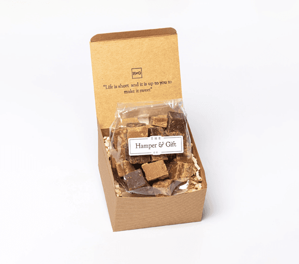 Inside view of fudge box