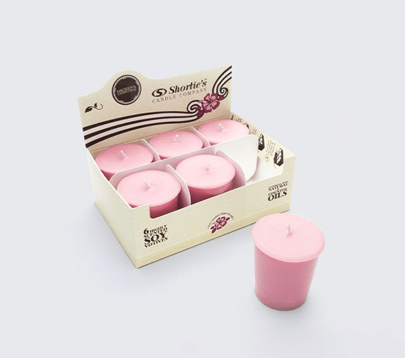 Candle Display Box on a counter