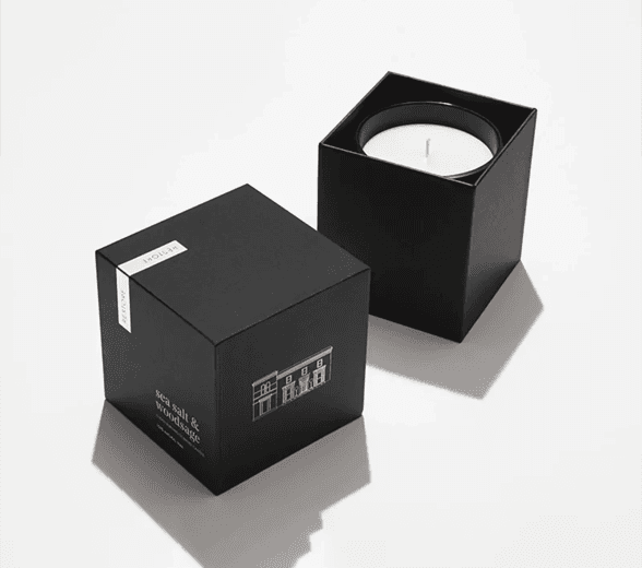 Set of Black Candle Boxes