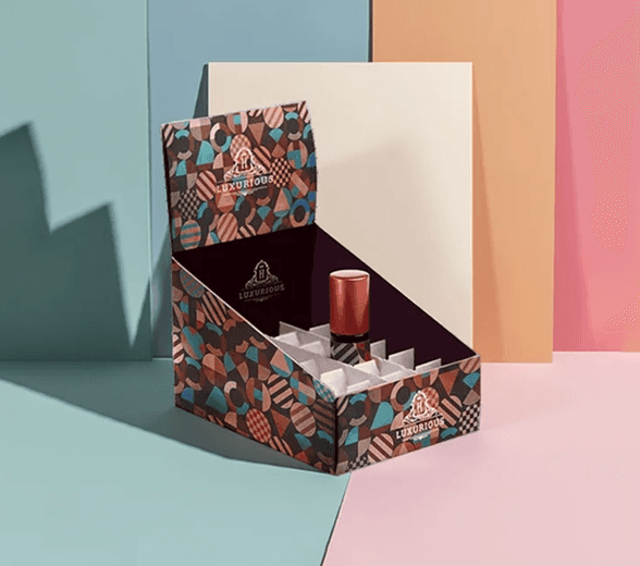 Set of Custom Printed Cosmetic Display Boxes