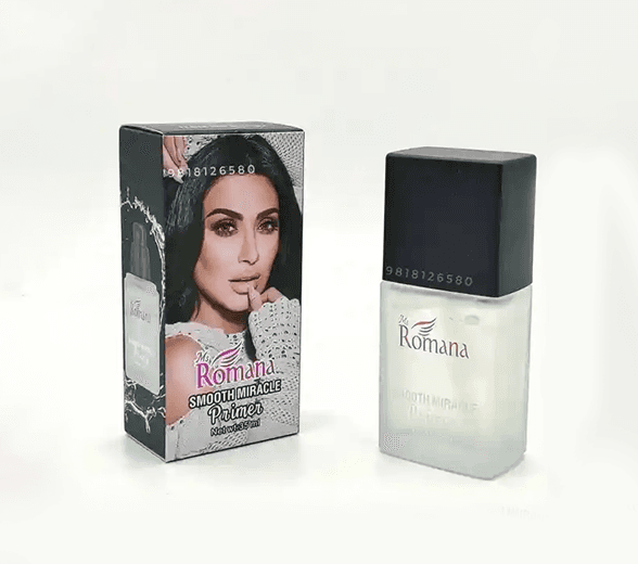 Inside view of face primer box