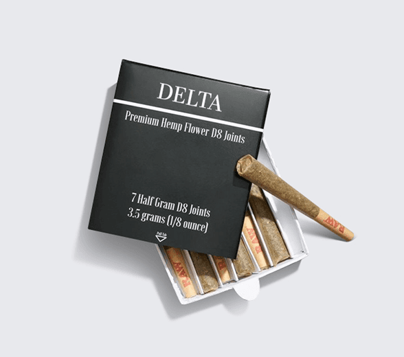 Open Delta 8 Pre Roll Box