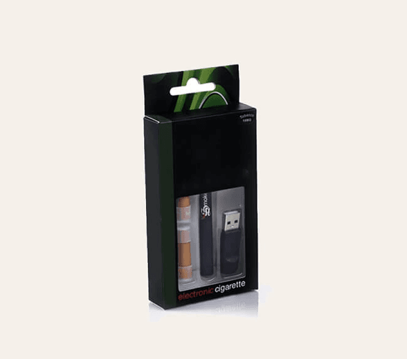 E Cigarette Box with a vape inside