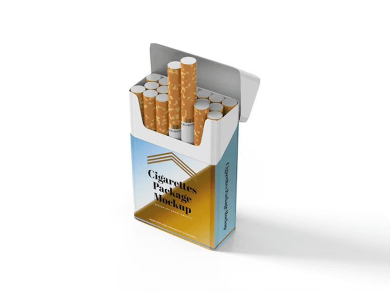 Empty Paper Flip Top Cigarette Boxes Main