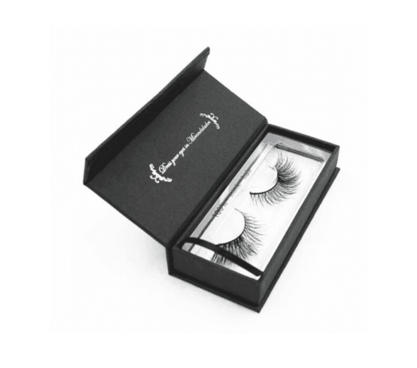 Inside view of eyelash box