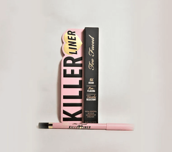 Side view of eyeliner box