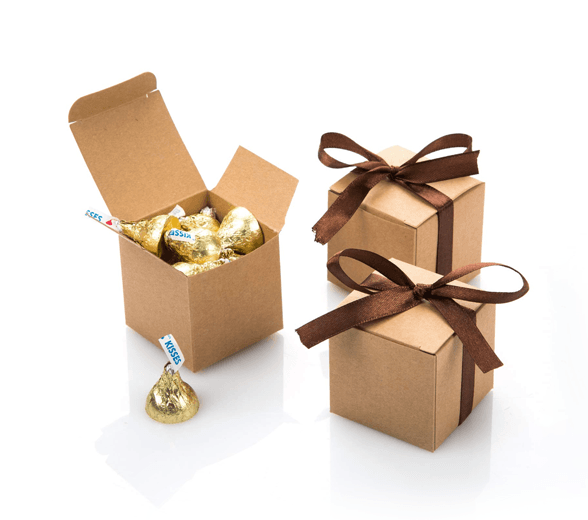 Set of Kraft Candy Boxes