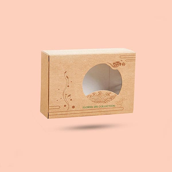 Kraft Soap Boxes with Oval Window