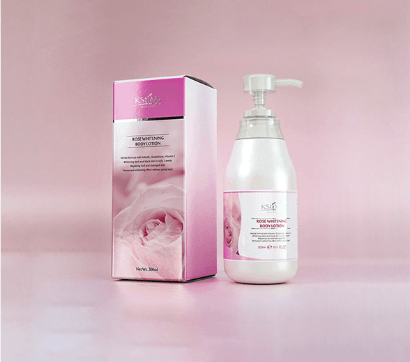 Side view of lotion box