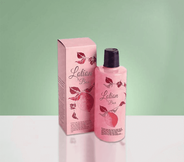 Inside view of lotion box