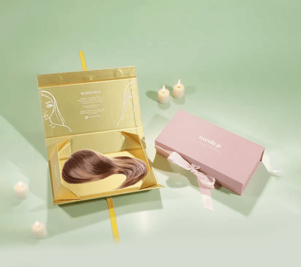 Set of Luxury Hair Extension Packaging