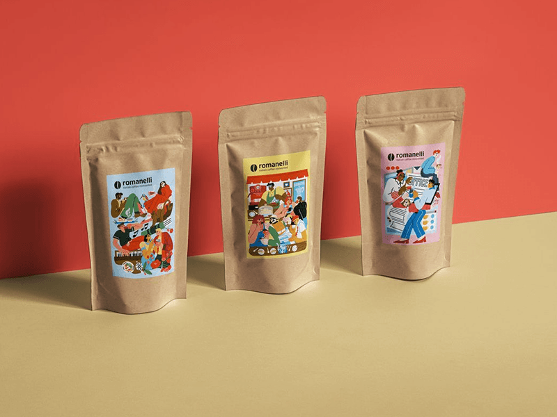 Side view of 1lb Mylar Bag