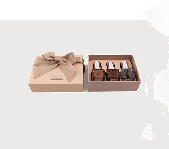 Side view of nail polish box