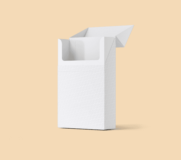 Open Paper Cigarette Box