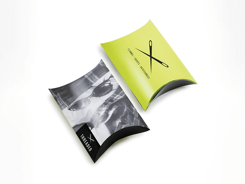 Assortment of pillow boxes with handles