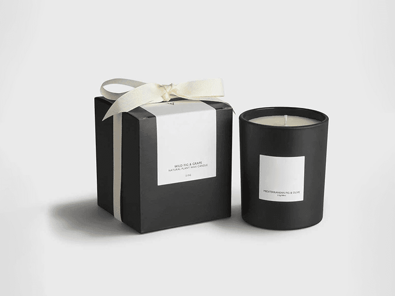 Custom Black Candle Boxes Main